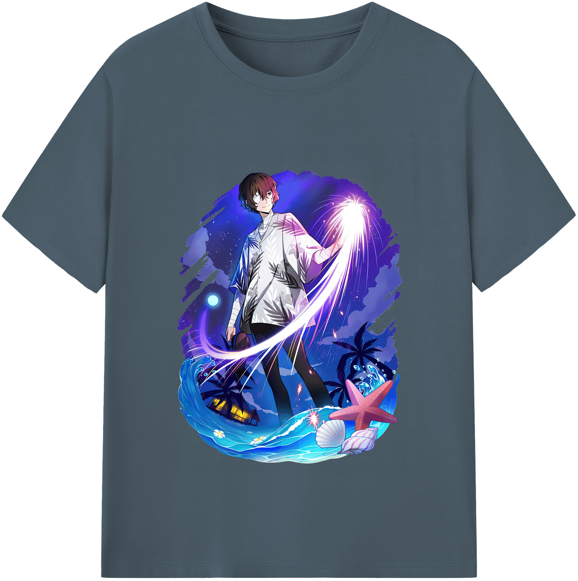 （画像用） 文豪ストレイドッグス Bungo Stray Dogs 綿100％半袖Tシャツ（フロントプリント）